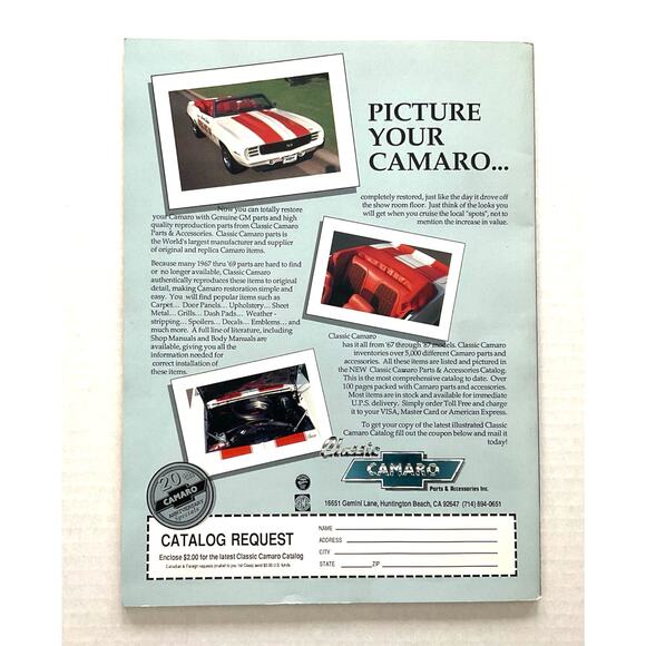 Car Craft Vintage Magazine Volume 4 No 1 Camaro EUC - Picture 2 of 3